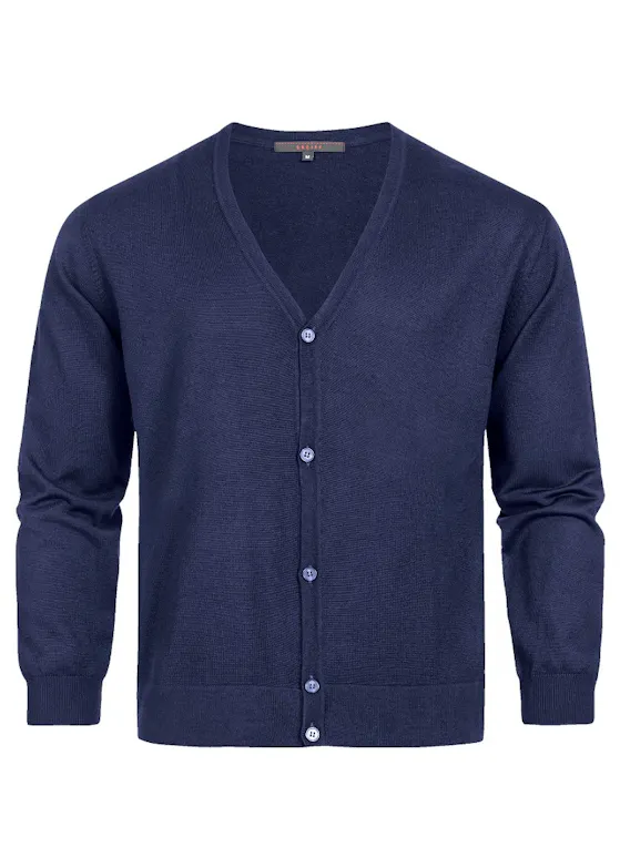 Greiff 6043 Weste mit V-Ausschnitt Regular Fit Essentials – Strick