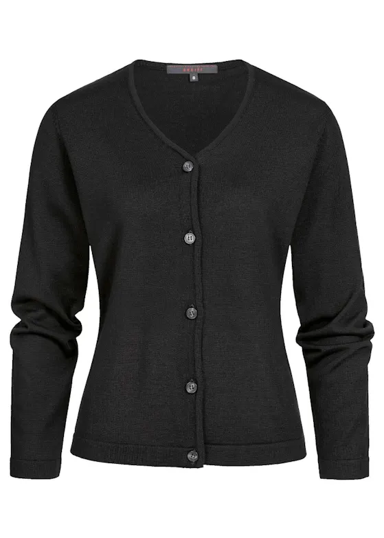 Greiff 6053 Weste mit Knopfverschluss, Regular Fit – Damen-Essentials – Strick