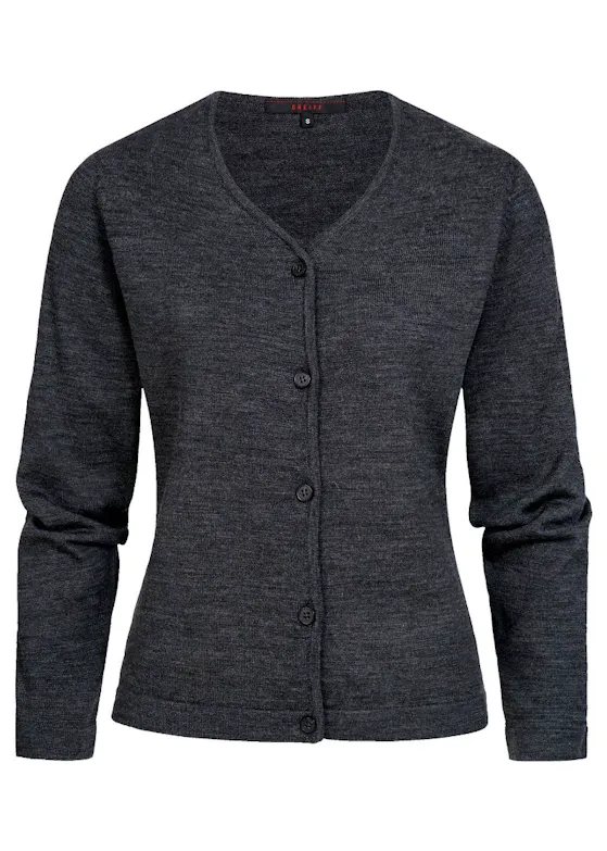 Greiff 6053 Weste mit Knopfverschluss, Regular Fit – Damen-Essentials – Strick