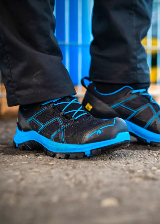 Haix Black Eagle Safety 40.1 Low / Black-Blue S3 Sicherheitsschuh