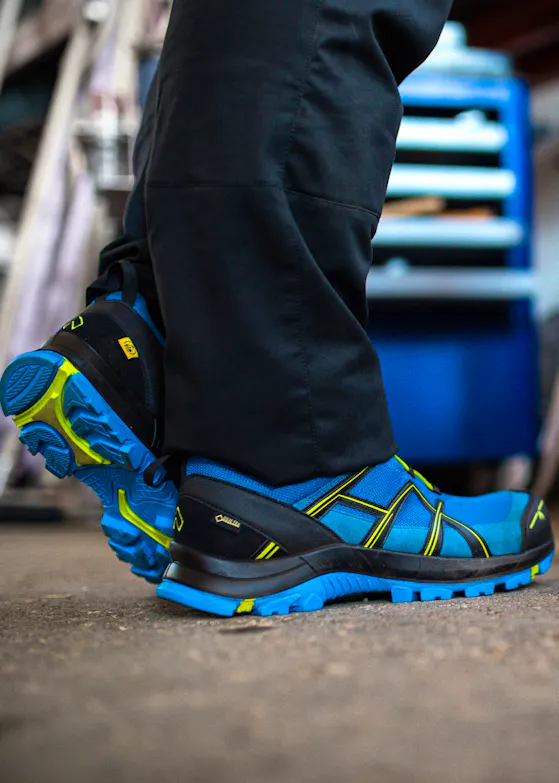 Haix Black Eagle Safety 40.1 Low/Blue-Citrus S3 Sicherheitsschuh