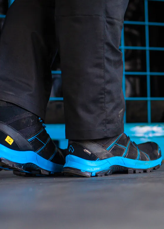 Haix Black Eagle Safety 40.1 Mid/Black-Blue S3 Sicherheitsschuh