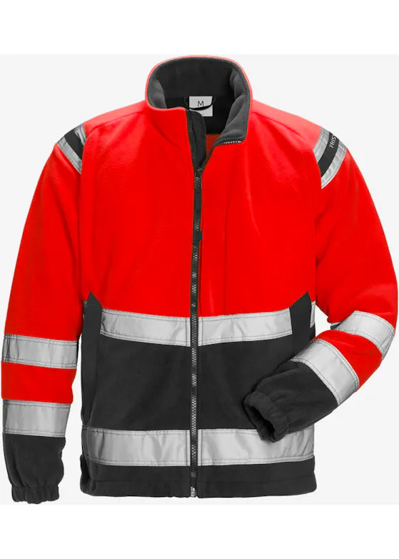Fristads High-Vis-Fleecejacke, winddicht, Klasse 3, 4041 FE