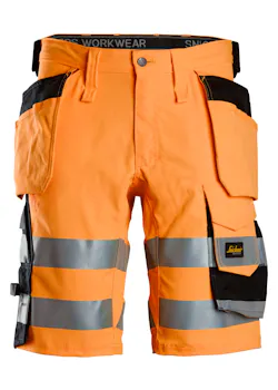 Snickers High-Vis Klasse 1 Stretch Korte Werkbroek met Holsterzakken 6135