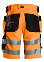 Snickers High-Vis-Klasse 1 kurze Stretch-Arbeitshose mit Holstertaschen Vorschaubild