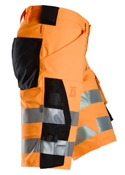 Snickers High-Vis Klasse 1 Stretch Korte Werkbroek 6136 miniatuur