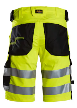 Snickers High-Vis Klasse 1 Stretch Korte Werkbroek 6136 miniatuur