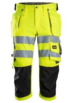 Snickers High-Vis Klasse 1 -/2 Stretch Pirate Broek met Holsterzakken 6138