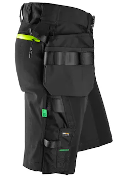 Snickers FlexiWork, Softshell Stretch Korte Werkbroek met Holsterzakken 6140 miniatuur