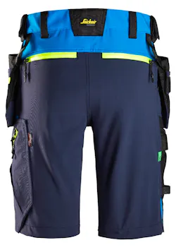 Snickers FlexiWork, Softshell Stretch Korte Werkbroek met Holsterzakken 6140 miniatuur