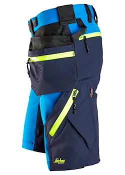 Snickers FlexiWork, Softshell Stretch Korte Werkbroek met Holsterzakken 6140 miniatuur