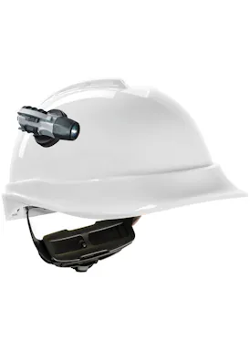MSA-Helm V-Gard 200, unbelüftet, mit Lampenhalter