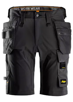 Snickers AllroundWork, 4-Weg Stretch Korte Broek met Holsterzakken 2.0 - 61751 miniatuur