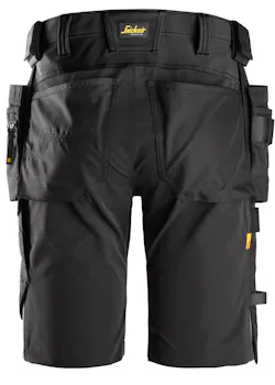 Snickers AllroundWork, 4-Weg Stretch Korte Broek met Holsterzakken 2.0 - 61751 miniatuur