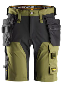 Snickers AllroundWork, 4-Weg Stretch Korte Broek met Holsterzakken 2.0 - 61751 miniatuur