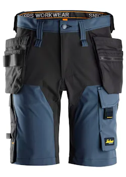 Snickers AllroundWork, 4-Weg Stretch Korte Broek met Holsterzakken 2.0 - 61751 miniatuur