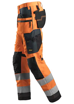 Snickers Workwear High-Vis Werkbroek+ met Holsterzakken, Klasse 2 6230 miniatuur