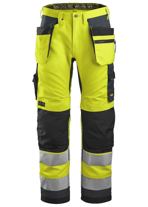 Snickers Workwear High-Vis Werkbroek+ met Holsterzakken, Klasse 2 6230