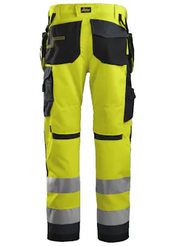 Snickers Workwear High-Vis Werkbroek+ met Holsterzakken, Klasse 2 6230 miniatuur