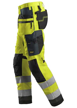 Snickers Workwear High-Vis Werkbroek+ met Holsterzakken, Klasse 2 6230 miniatuur