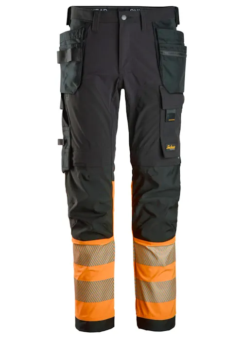 Snickers High-Vis Klasse 1 4-Way Stretch Werkbroek met Holsterzakken 6231