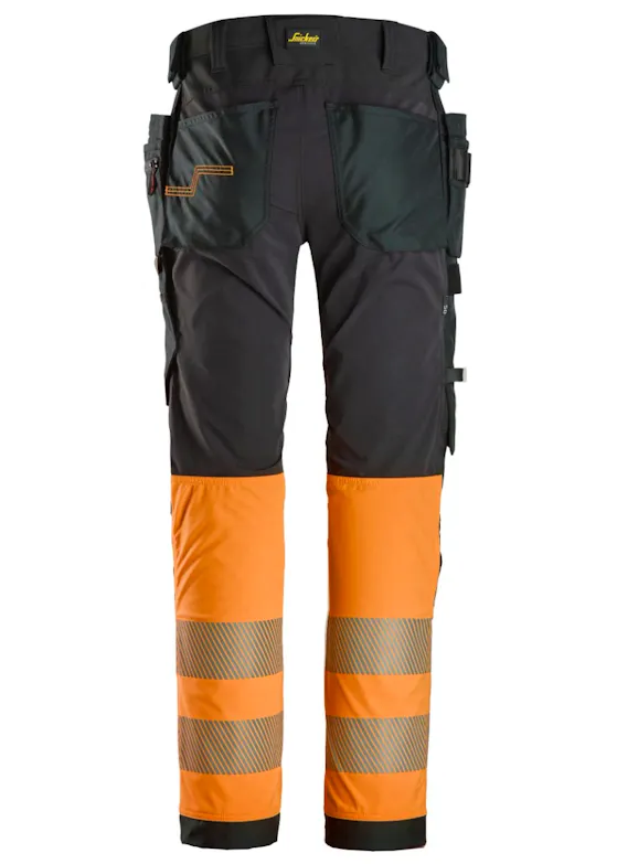 Snickers High-Vis Klasse 1 4-Way Stretch Werkbroek met Holsterzakken 6231