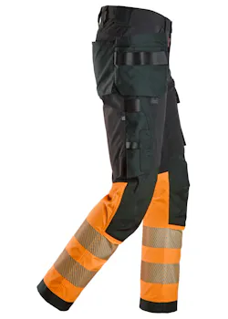 Snickers High-Vis Klasse 1 4-Way Stretch Werkbroek met Holsterzakken 6231 miniatuur