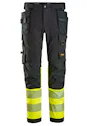 Snickers High-Vis Klasse 1 4-Way Stretch Werkbroek met Holsterzakken 6231 miniatuur