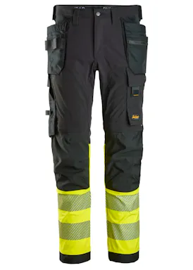 Snickers High-Vis Klasse 1 4-Way Stretch Werkbroek met Holsterzakken 6231