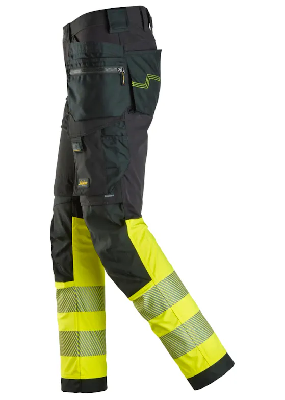 Snickers High-Vis Klasse 1 4-Way Stretch Werkbroek met Holsterzakken 6231