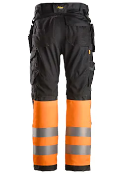 Snickers Workwear High-Vis Werkbroek+ met Holsterzakken Klasse 1 - 6233 miniatuur
