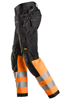 Snickers Workwear High-Vis Werkbroek+ met Holsterzakken Klasse 1 - 6233 miniatuur