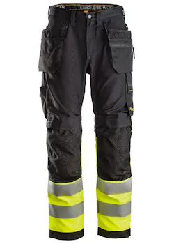 Snickers Workwear High-Vis Werkbroek+ met Holsterzakken Klasse 1 - 6233 miniatuur