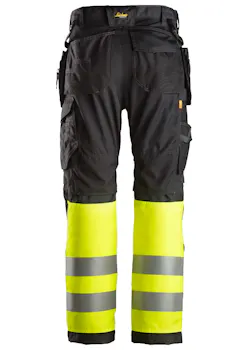 Snickers Workwear High-Vis Werkbroek+ met Holsterzakken Klasse 1 - 6233 miniatuur