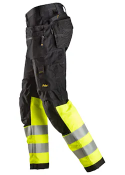 Snickers Workwear High-Vis Werkbroek+ met Holsterzakken Klasse 1 - 6233 miniatuur