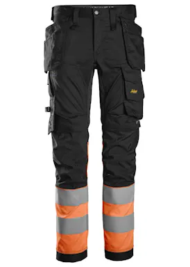 Snickers High-Vis, Klasse 1 - Stretch Trousers Holster Pockets 6234