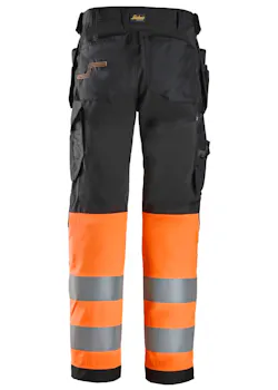 Snickers High-Vis Klasse 1 Werkbroek met Holsterzakken 6239 miniatuur