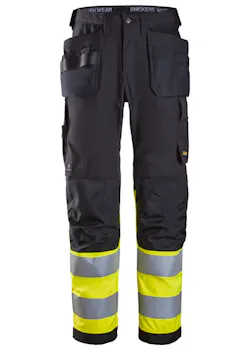Snickers High-Vis Klasse 1 Werkbroek met Holsterzakken 6239 miniatuur