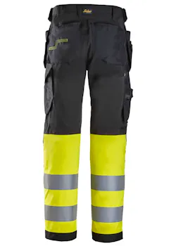 Snickers High-Vis Klasse 1 Werkbroek met Holsterzakken 6239 miniatuur