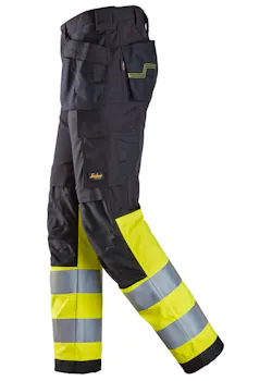Snickers High-Vis Klasse 1 Werkbroek met Holsterzakken 6239 miniatuur