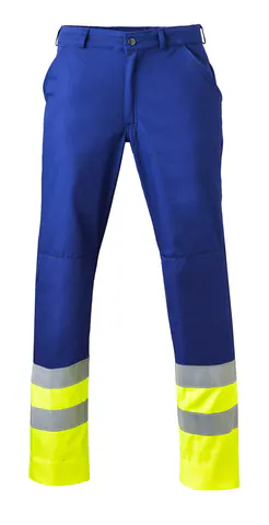 Marineblauw/fluor geel