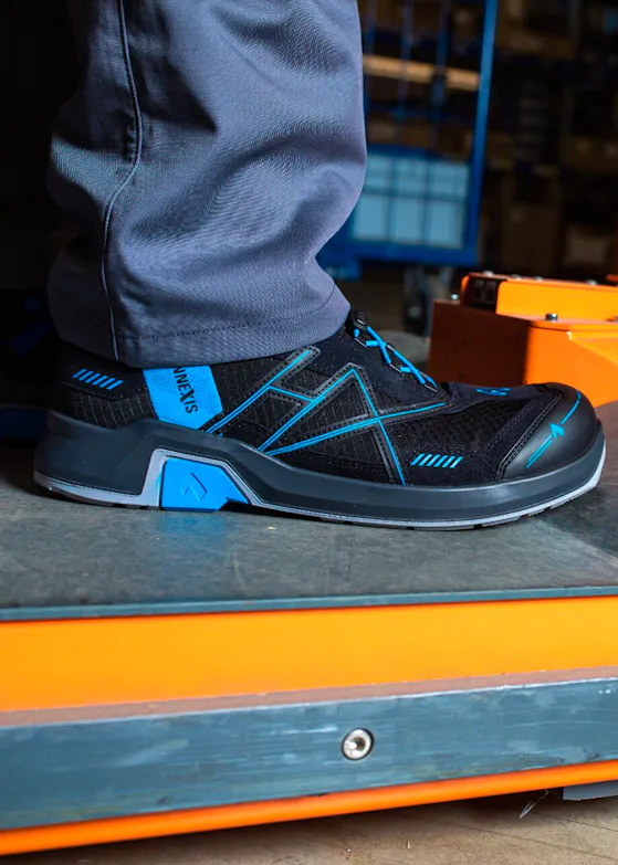 Haix Connexis Safety T S1 Low, Black-Blue Sicherheitsschuh