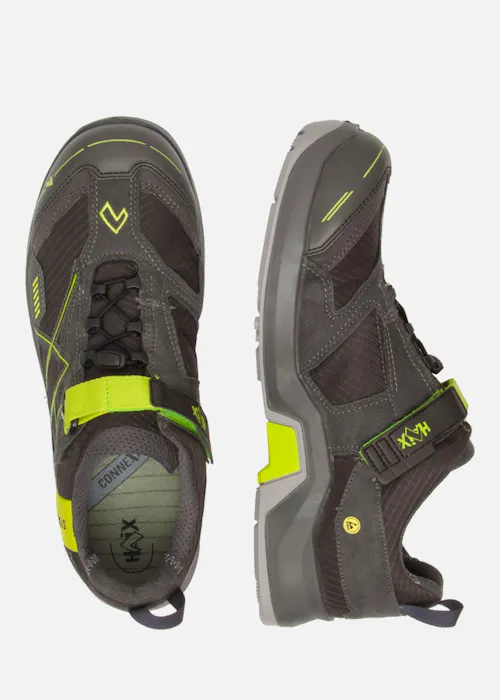 Haix Connexis Safety T S1P Low Grey-Citrus Werkschoen