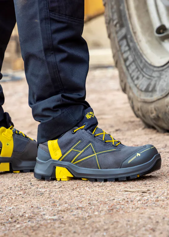 Haix Connexis Safety+ GTX Low, Grey-Yellow, S3 Sicherheitsschuh