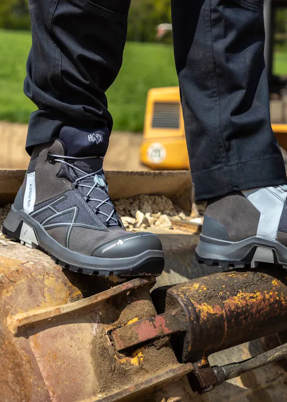 Haix Connexis Safety+ GTX Mid, Grey-Silver, S3 Sicherheitsschuh