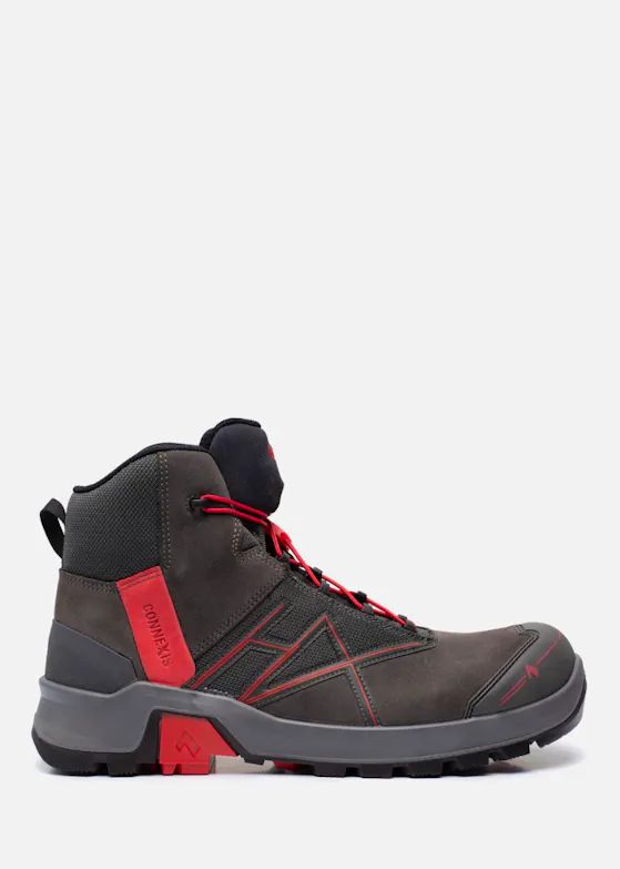 Haix Connexis Safety+ GTX Mid Grey-Red S3 Sicherheitsschuh