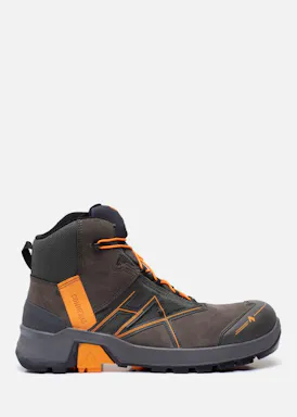 Haix Connexis Safety+ GTX Mid Grey-Orange S3 Werkschoen