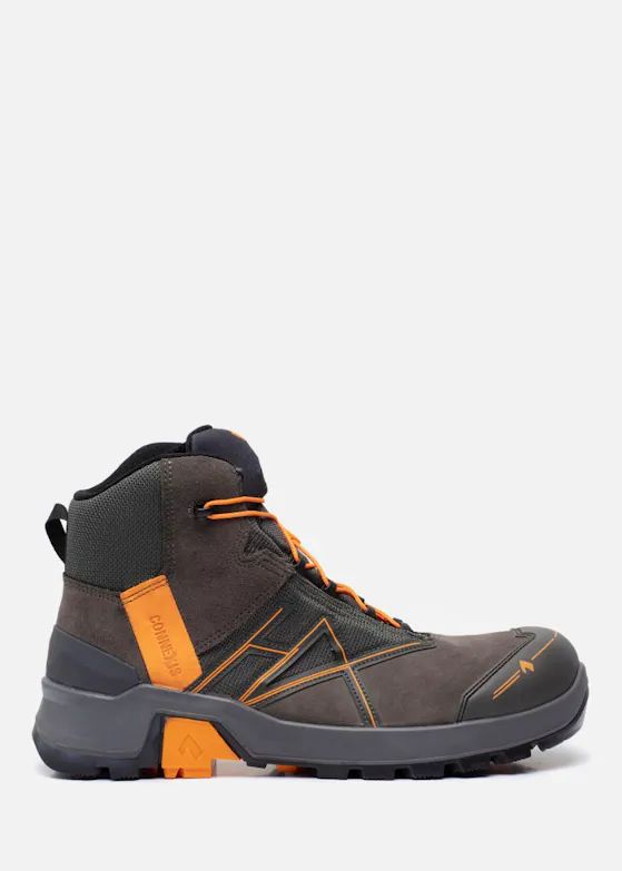Haix Connexis Safety+ GTX Mid Grey-Red S3 Sicherheitsschuh