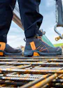Haix Connexis Safety+ GTX Mid Grey-Orange S3 Werkschoen miniatuur