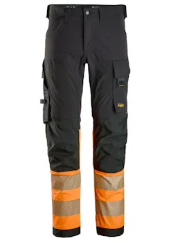 Snickers pantalon de travail haute visibilité classe 1 stretch 4 directions 6335 thumbnail (vignette)